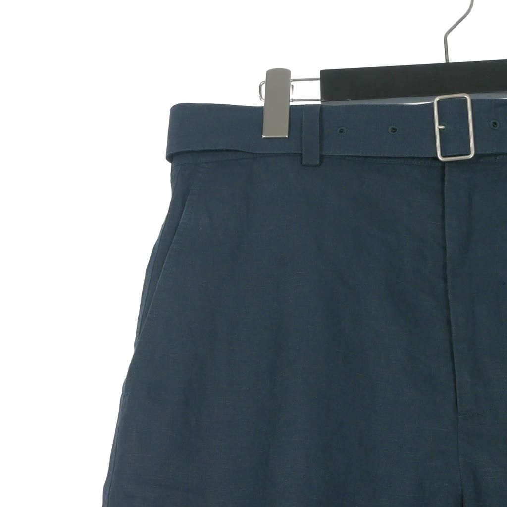 ジルサンダー JIL SANDER 23SS ベルト付き リネン ショートパンツ