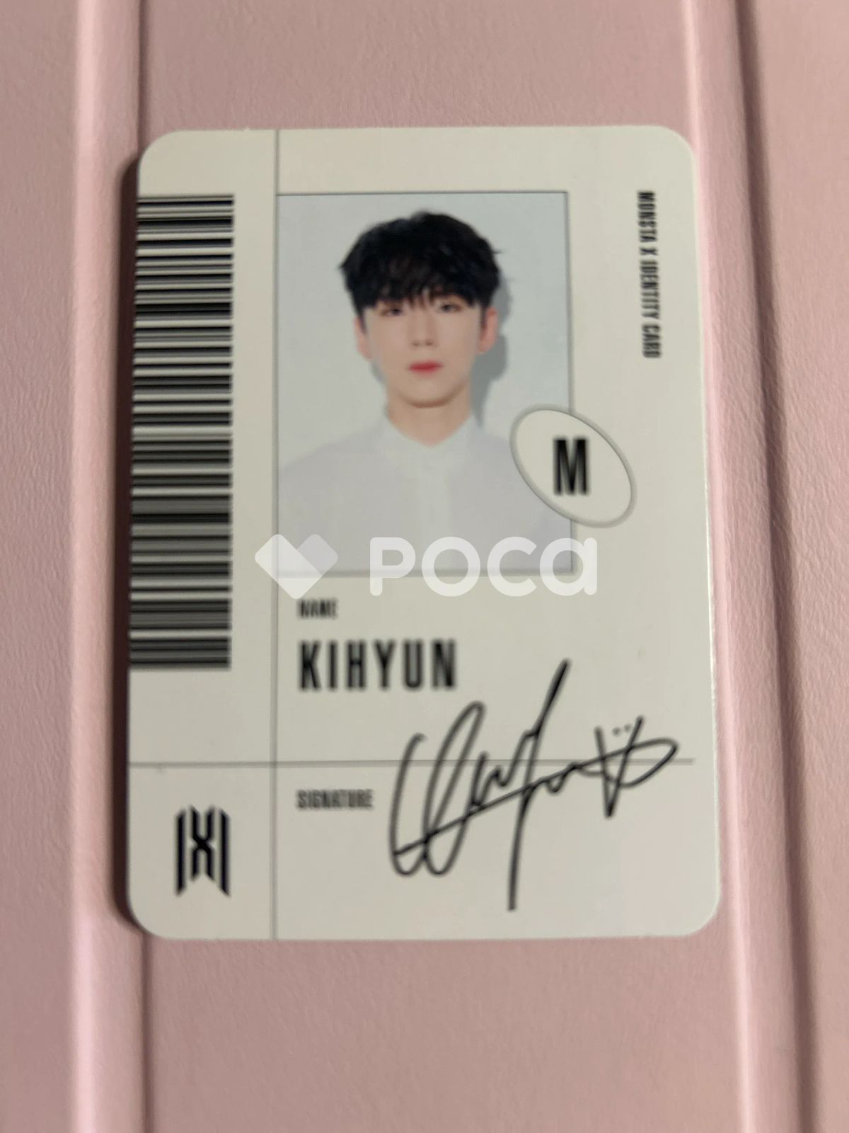 MONSTA X キヒョン ポストカード THE CODE ファンサイン会 □MONSTA X☆モンスタエックス☆キヒョン☆ポストカード☆THE CODE
