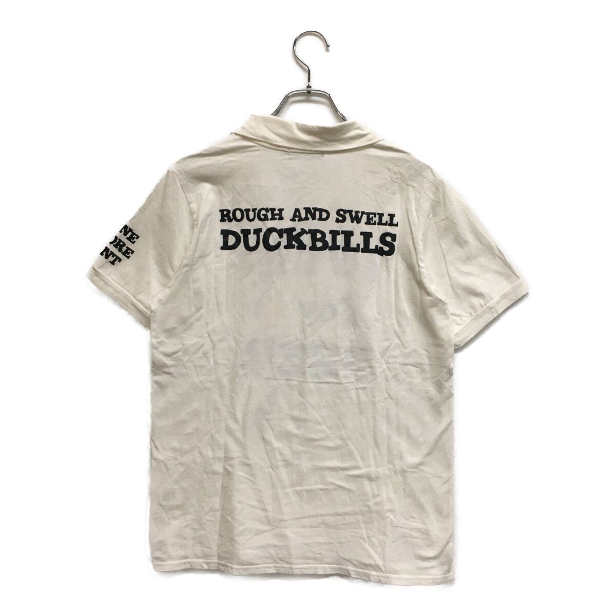 中古 メンズ ラフ＆スウェル rough&swell 半袖シャツ M ホワイト 白