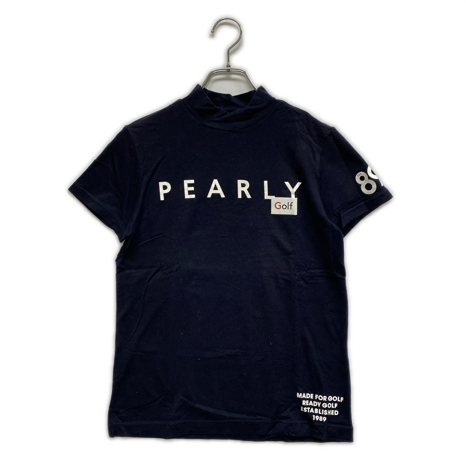 レディース パーリーゲイツ PEARLY GATES 半袖シャツ 2(L) 紺 ネイビー 