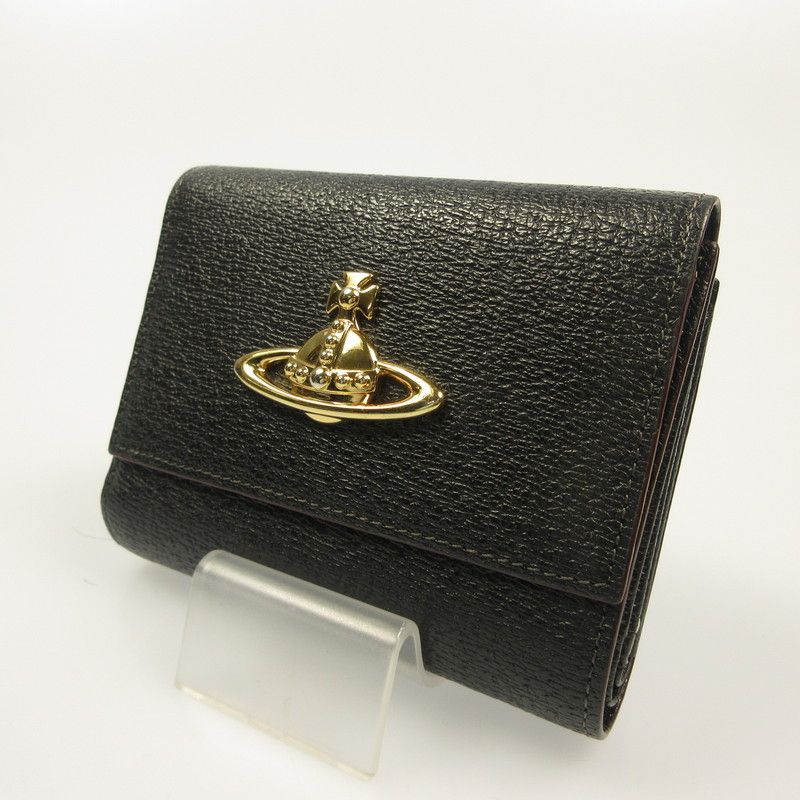 【姫路東店】 中古 Vivienne Westwood | ヴィヴィアンウエストウッド がま口財布 ブラック 【121】