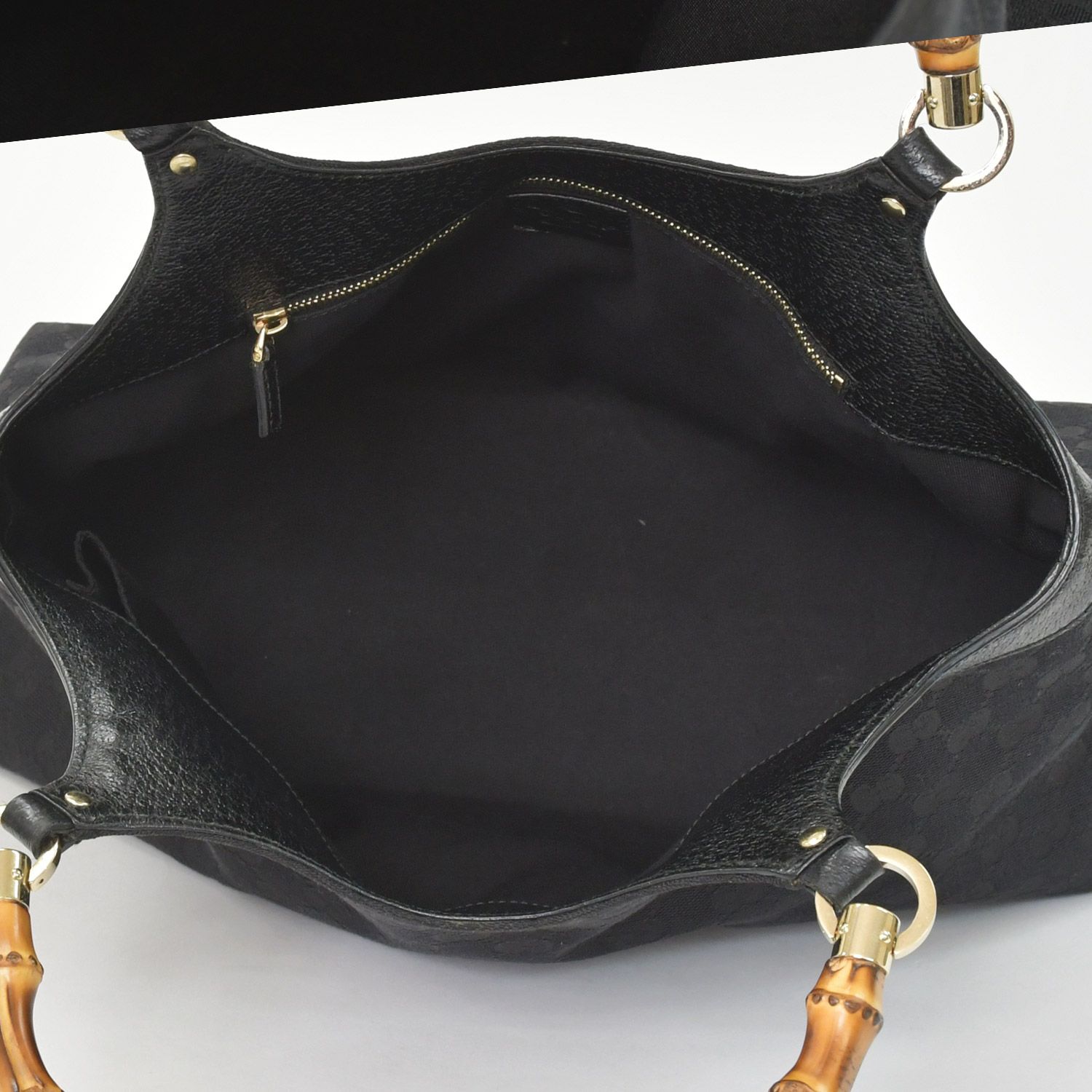 極美品 GUCCI グッチ バンブー Hand Bag ハンドバッグ GGキャンバス 