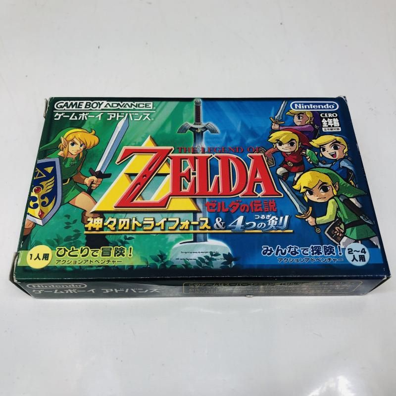 【中古】GBA）ｾﾞﾙﾀﾞの伝説 神々のﾄﾗｲﾌｫｰｽ&4つ　箱ｲﾀﾐあり[22]