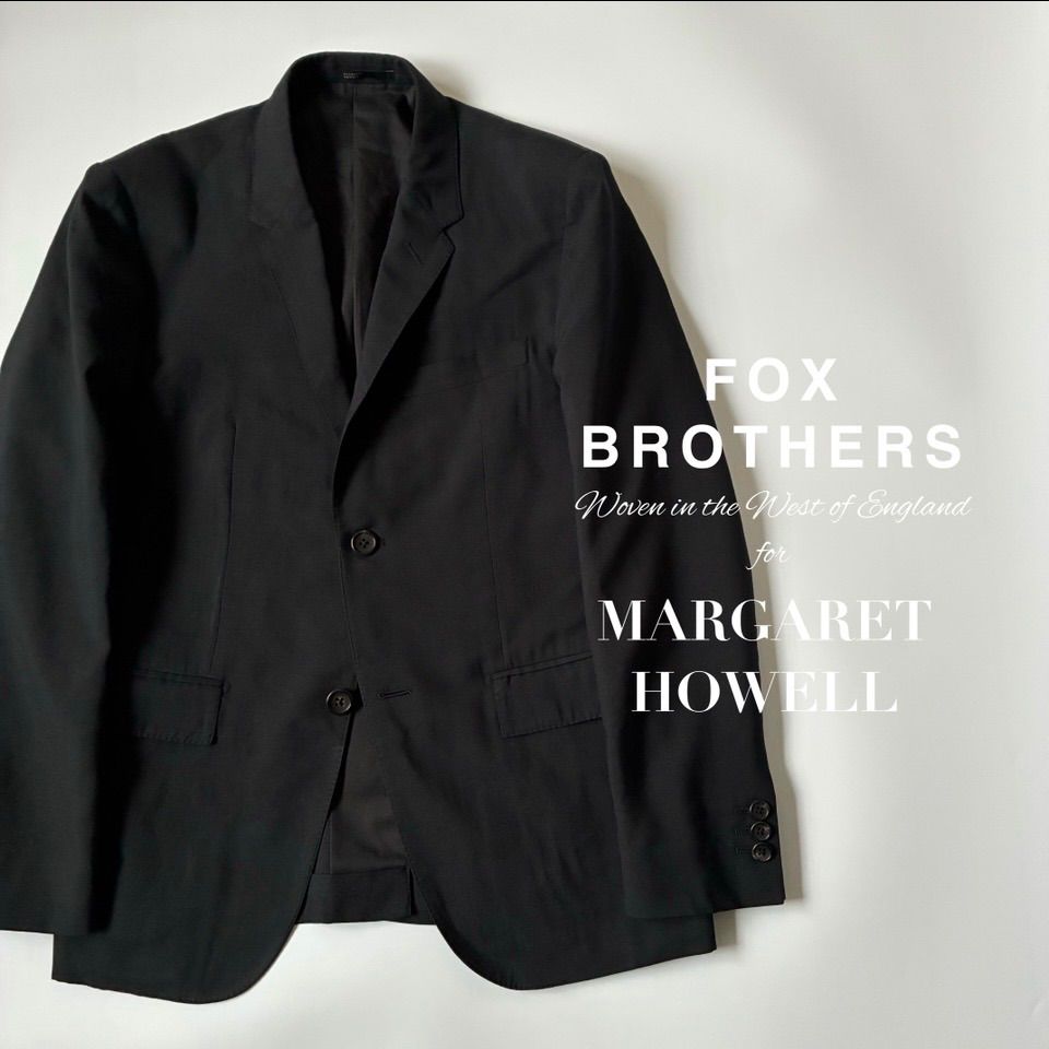 MARGARET HOWELL / FOX BROTHERS ウール トロピカル 2釦 テーラード