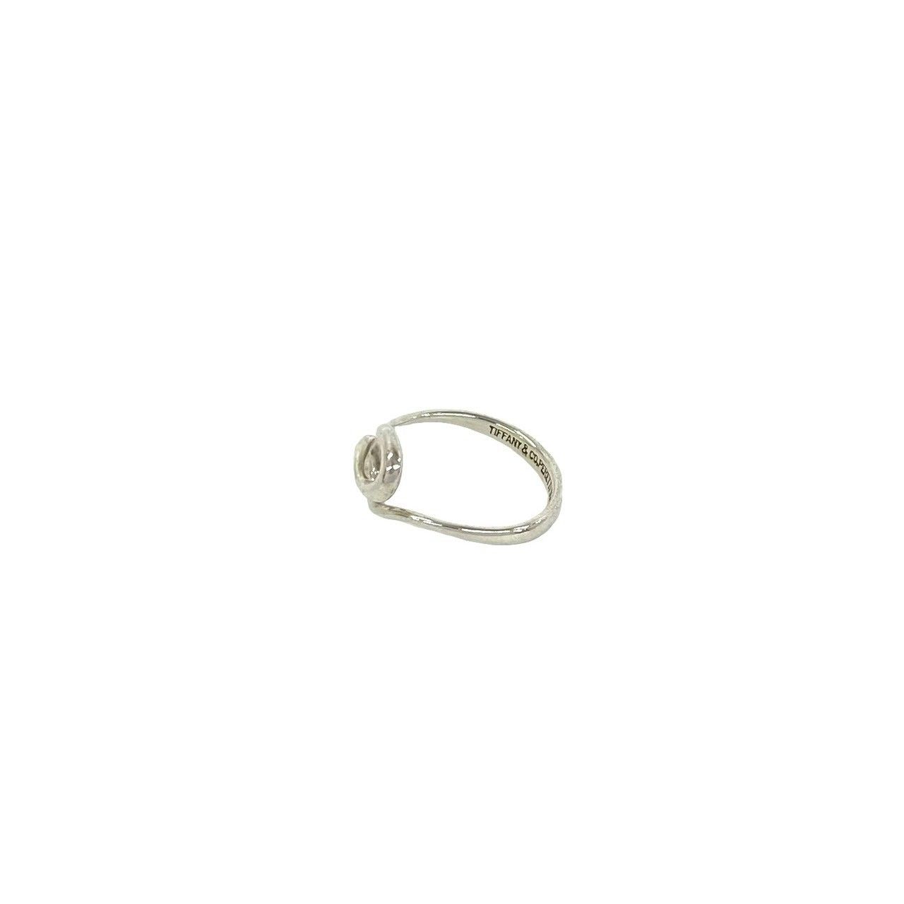 極 美品 TIFFANY&Co. ティファニー オープン ウェーブ リング シルバー