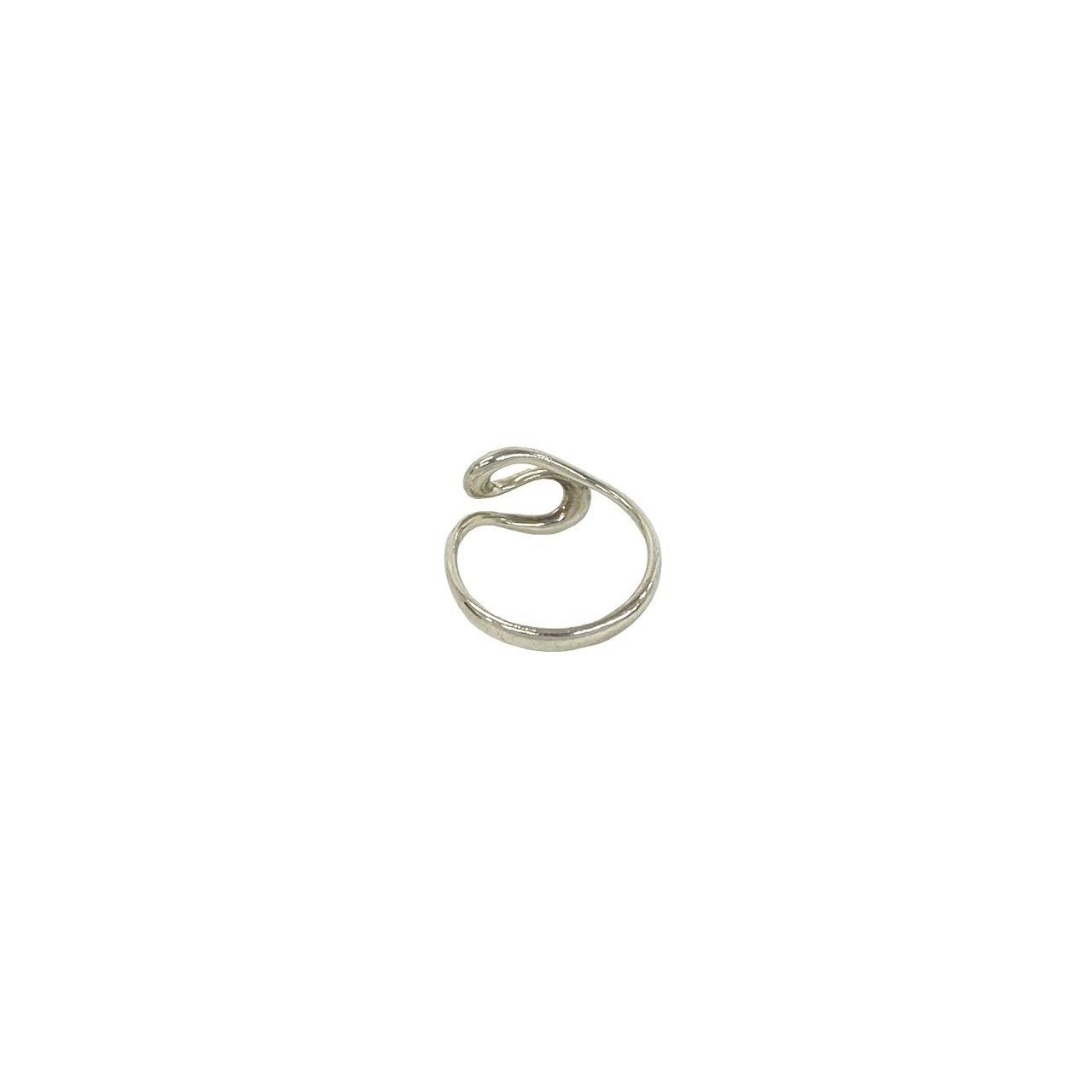 極 美品 TIFFANY&Co. ティファニー オープン ウェーブ リング シルバー