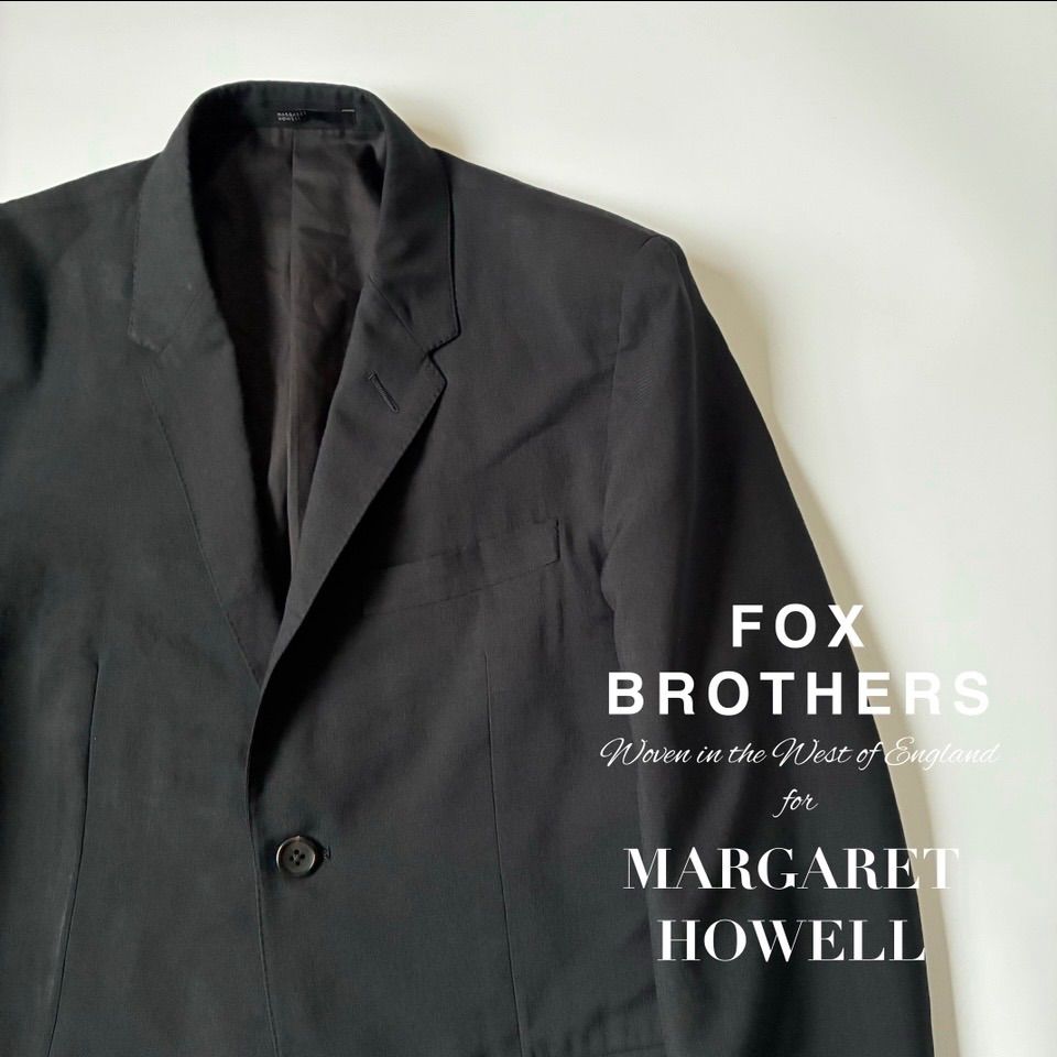 MARGARET HOWELL / FOX BROTHERS ウール トロピカル 2釦 テーラード