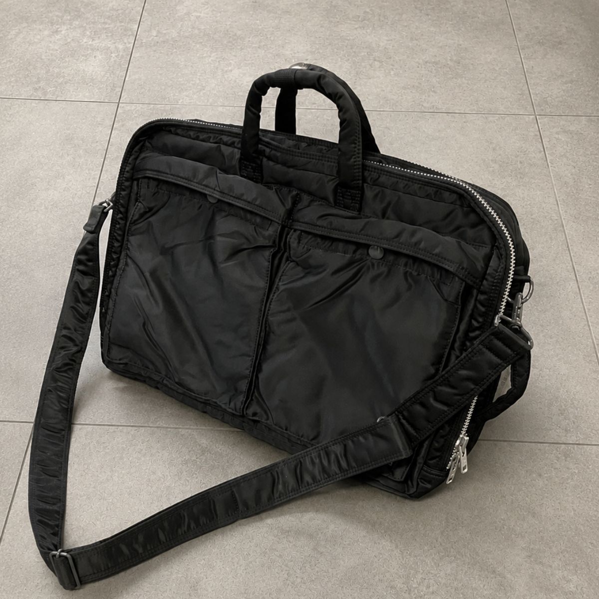 美品】PORTER タンカー 3WAY ブリーフケース ブラック リュック可 大