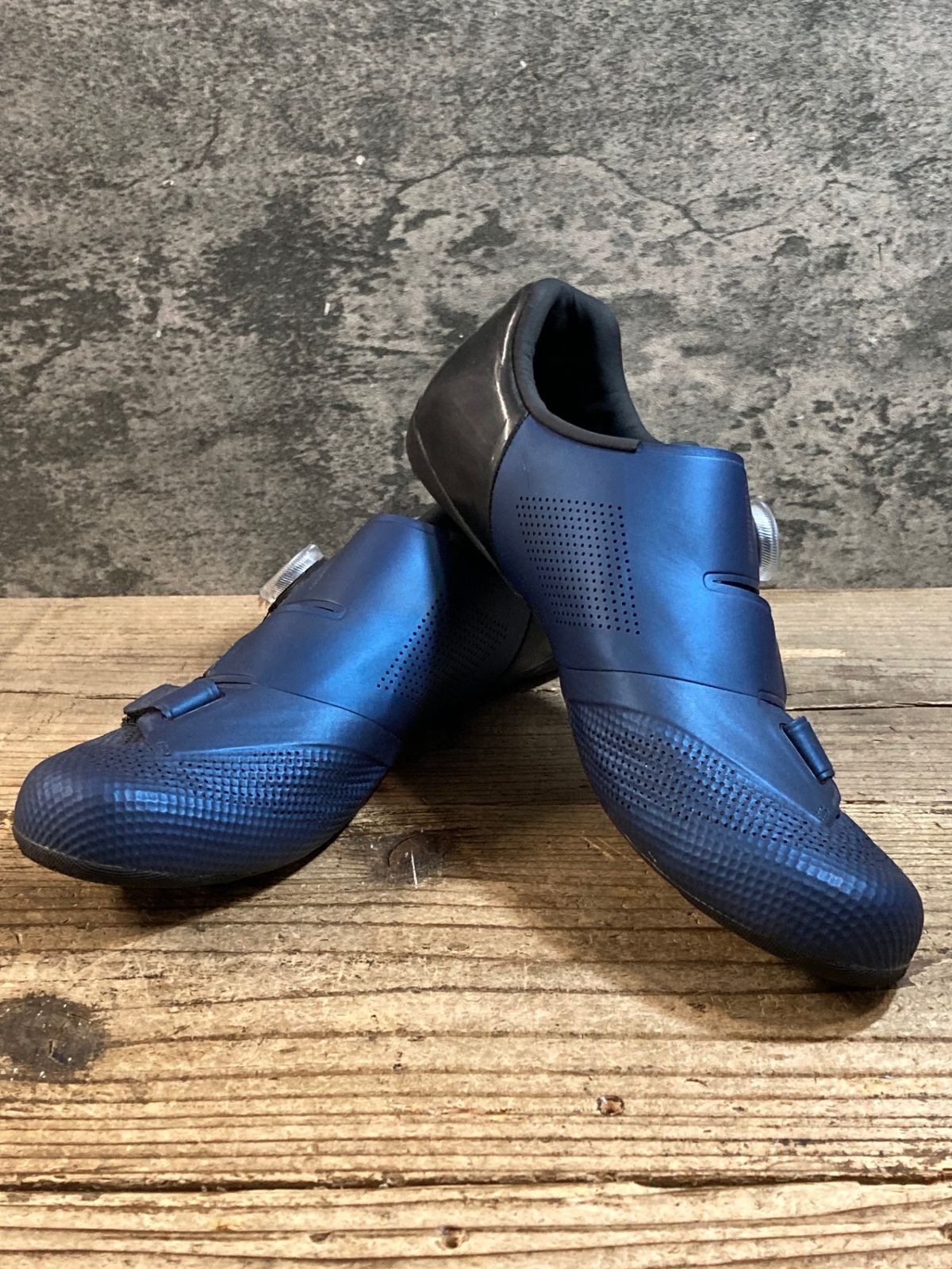 KF142 シマノ SHIMANO RC5 SHRC502M ビンディングシューズ SPD-SL EU44 青