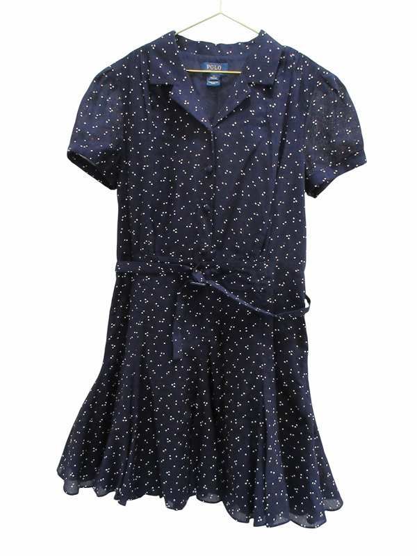 ポロ ラルフローレン POLO RALPH LAUREN ワンピース キッズ 女の子 ネイビー 150/80