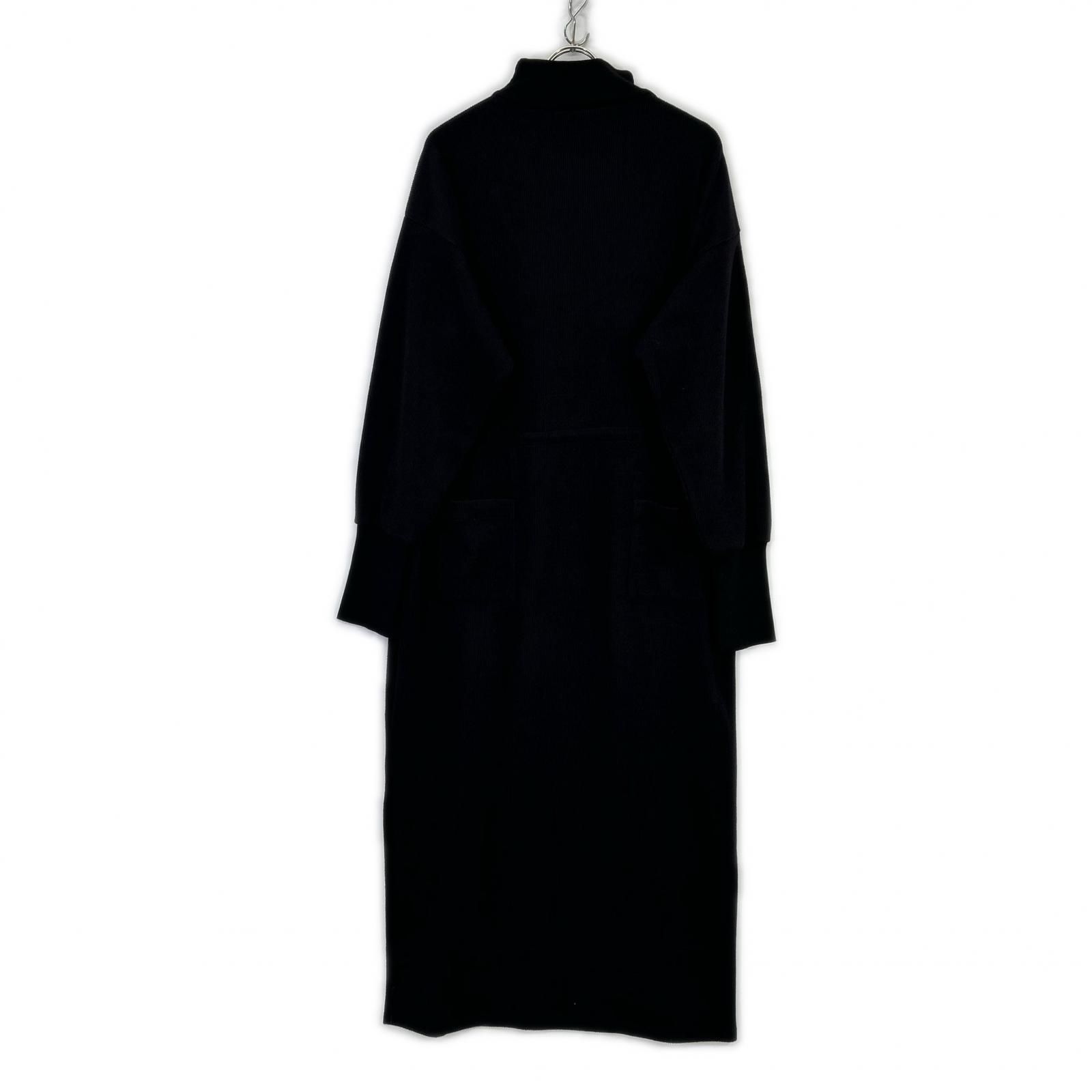 AMERI アメリヴィンテージ ブラック UND HALF ZIP SWEAT DRESS M