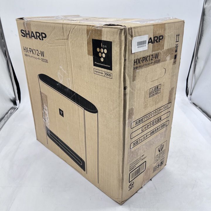 シャープ(SHARP)HX-PK12-W【未使用品】 開封済・未使用品】シャープ プラズマクラスター 加湿セラミックファン