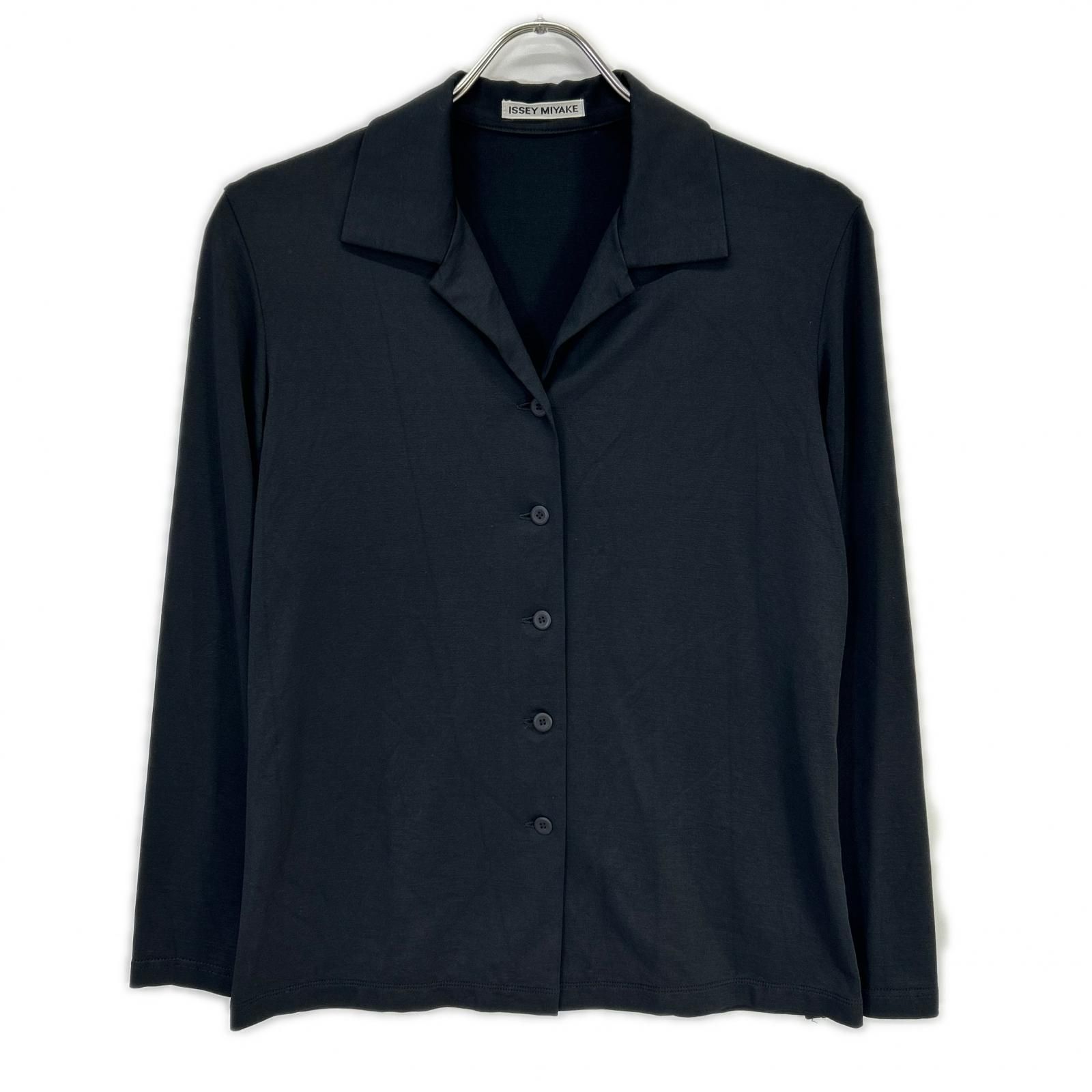 ISSEY MIYAKE イッセイミヤケ IM14JK033 ブラック レーヨン ストレッチ