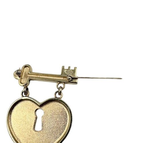 CHANEL シャネル ハート ブローチ 02P ゴールド 鍵モチーフ - メルカリ