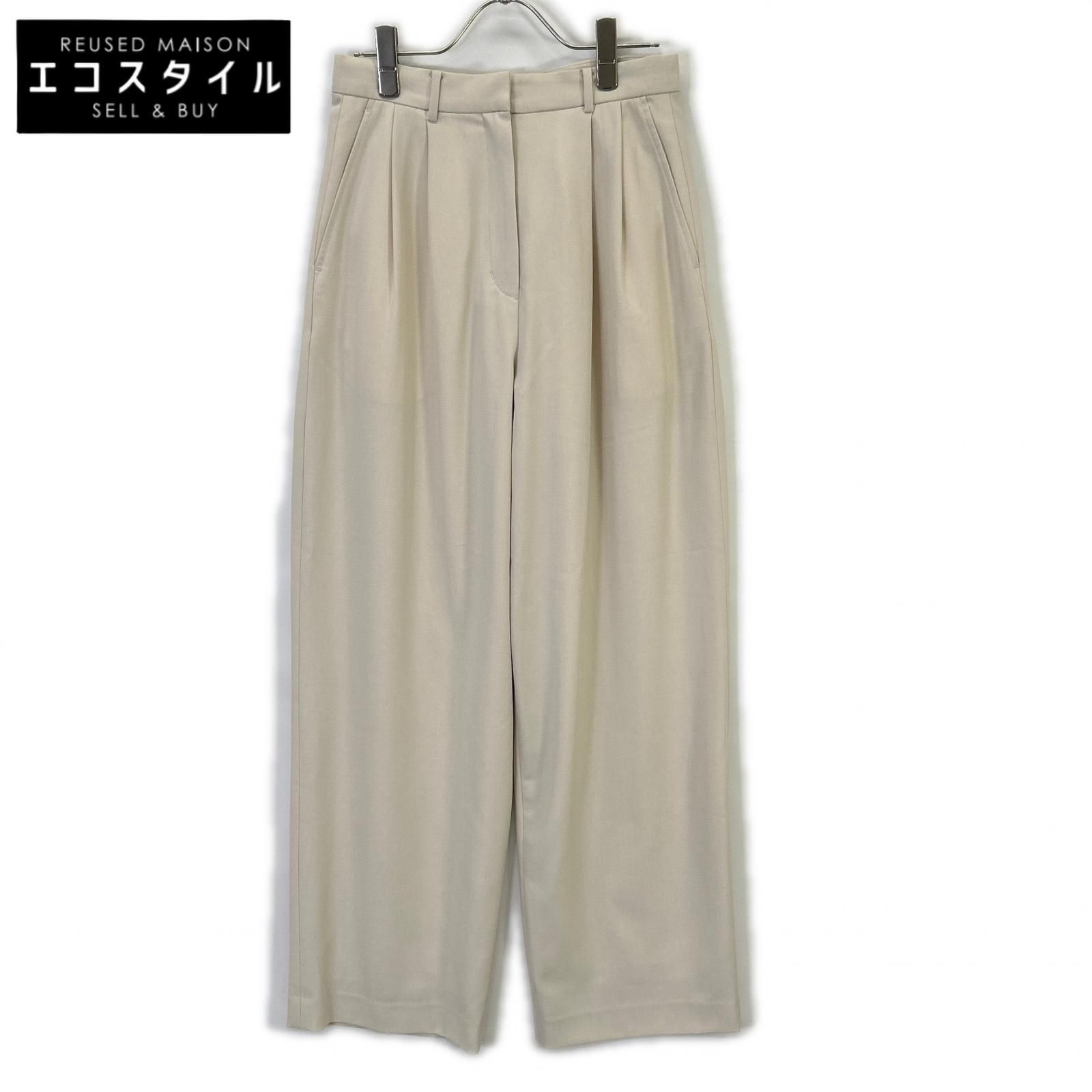 CLANE◇25AW/WIDE TUCK WORK PANTS/0/コットン/KHK/19110-7172 
