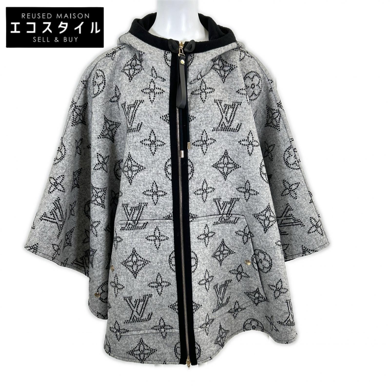 LOUIS VUITTON　ルイヴィトン　新品同様 国内正規 25AW FSCO08 マヒナモノグラム リバーシブル ポンチョ/ケープ　TU