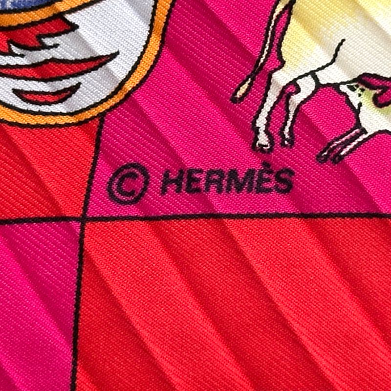 エルメス HERMES スカーフ プリーツ Fantaisies indiennes 眩惑の