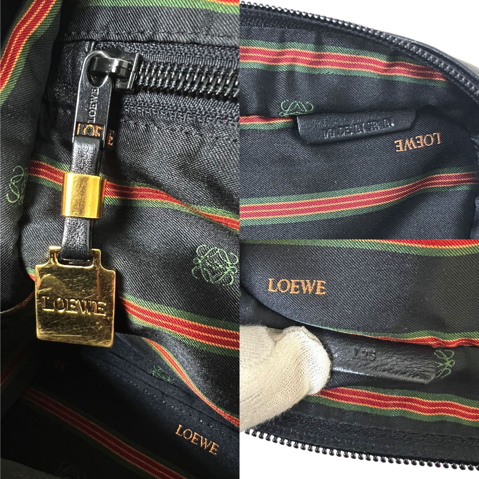 LOEWE ロエベ バッグ アマソナ 32 ミニボストン レザー ハンド GP 