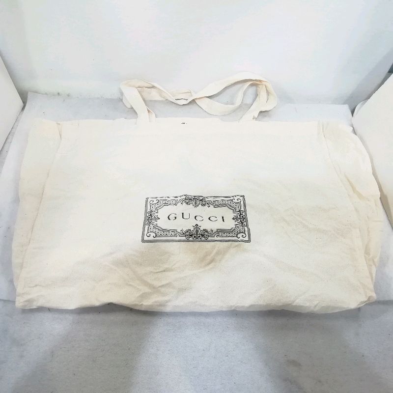中古】【送料無料】GUCCI 大型トートバッグ コットン ノベルティ