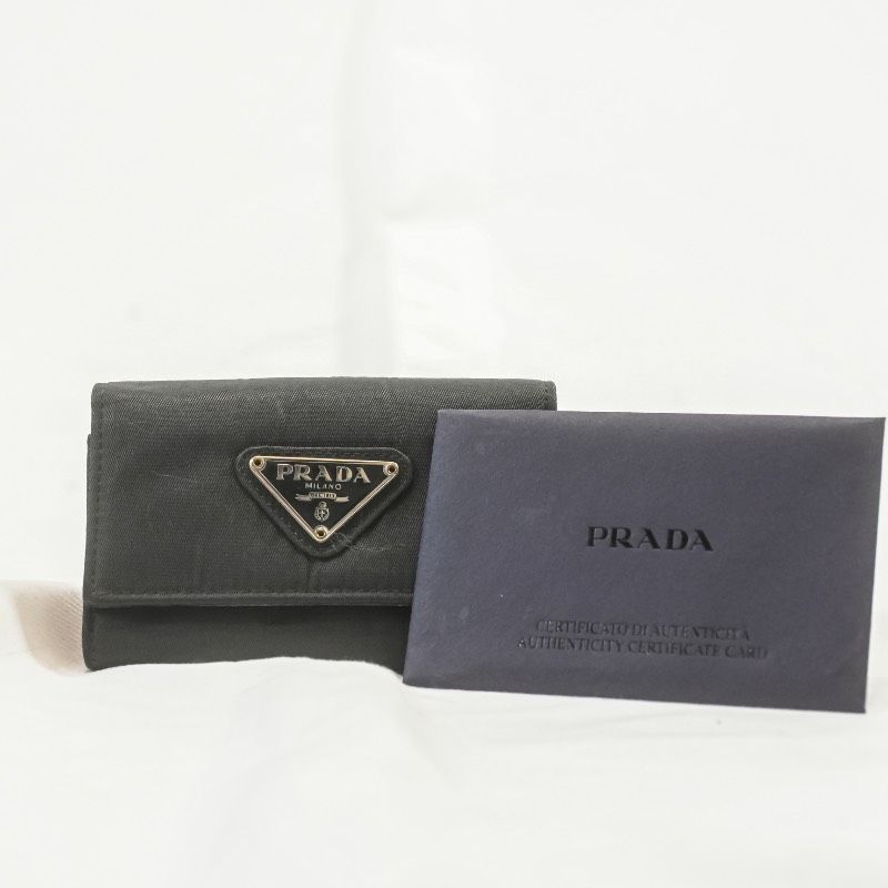 プラダ PRADA キーケース 三角ロゴ ナイロン レザー ギャランティ プラダ PRADA キーケース 三角ロゴ ナイロン レザー ギャランティ