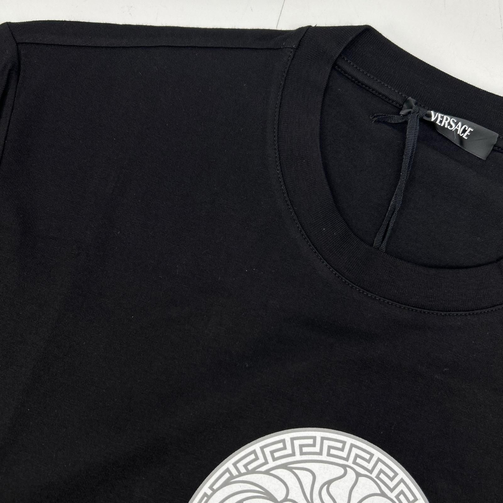 Versace ヴェルサーチ メドゥーサ モチーフ ロゴプリント コットン 