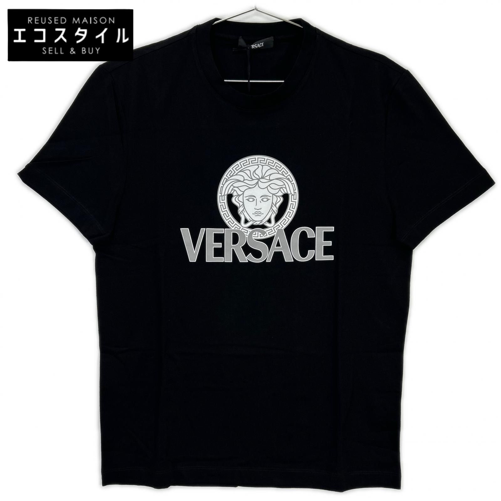 Versace ヴェルサーチ メドゥーサ モチーフ ロゴプリント コットン 