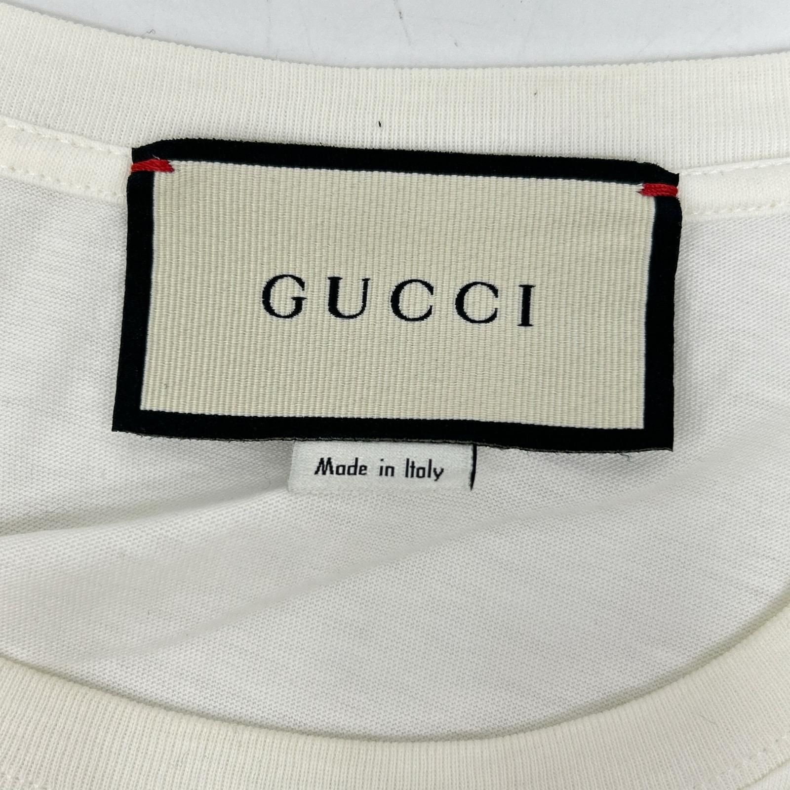 GUCCI グッチ 615044 ホワイト ピッグ刺繍 Tシャツ L - メルカリ