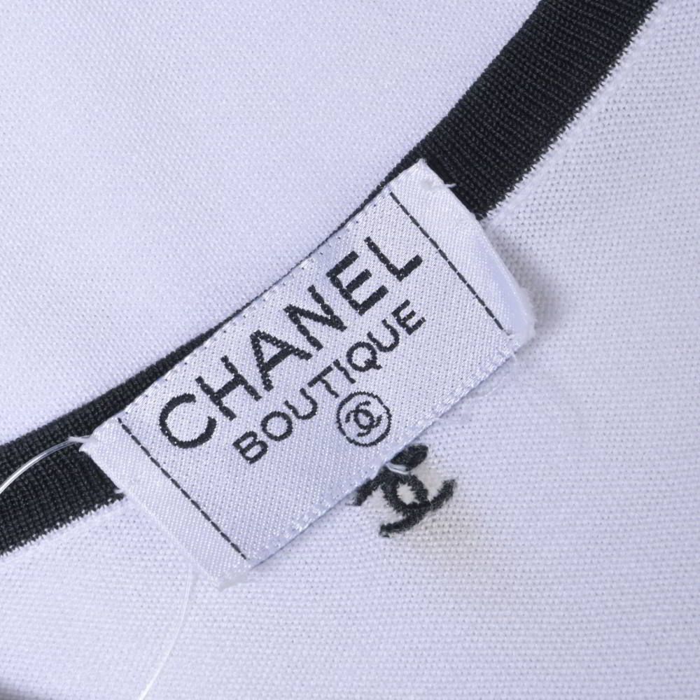 CHANEL トリム切替 ココマーク刺繍 コットン ニット ベスト - メルカリ
