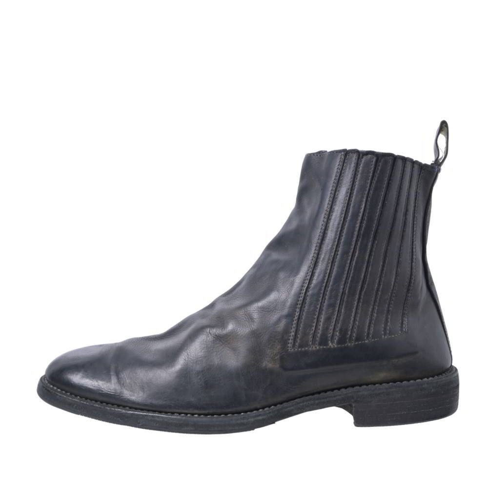 GUIDI ヴィンテージ加工 レザー チェルシー ブーツ - メルカリ