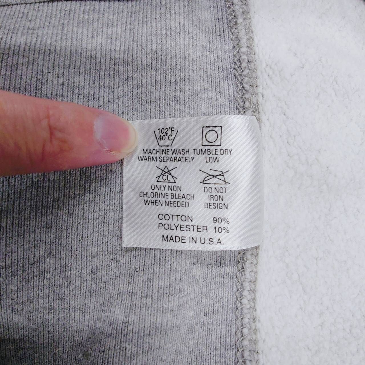 USA製 Champion チャンピオン REVERSE WEAVE スウェット L グレー 刺繍 
