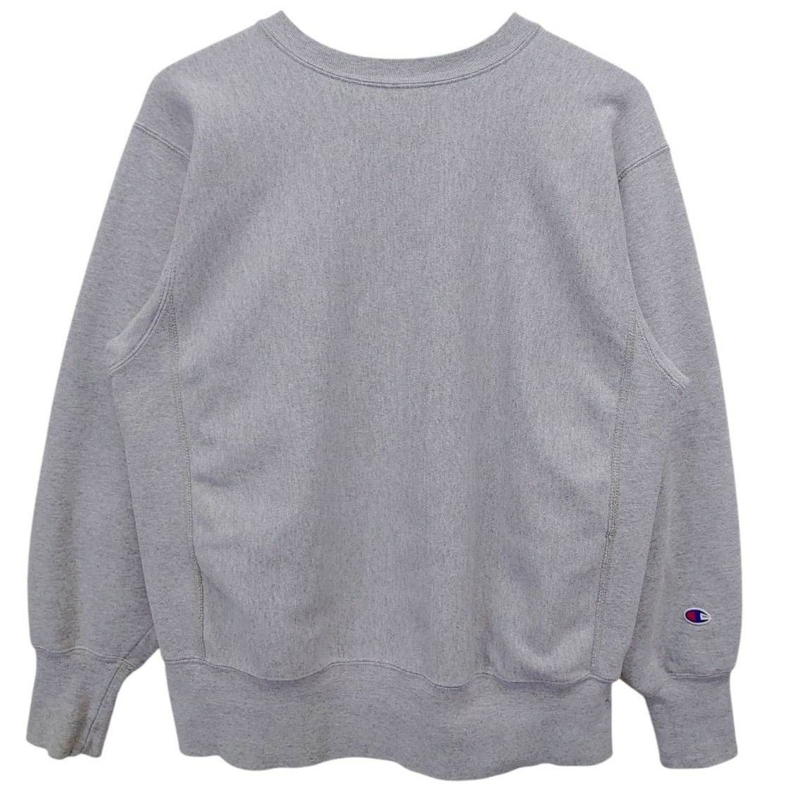 USA製 Champion チャンピオン REVERSE WEAVE スウェット L グレー 刺繍タグ リバースウィーブ トレーナー 90s ヴィンテージ 目付き 目あり 灰色 アメカジ 古着 スウェットシャツ リブ長 肉厚 裏起毛 刺繍ロゴ ワンポイント 10,073円