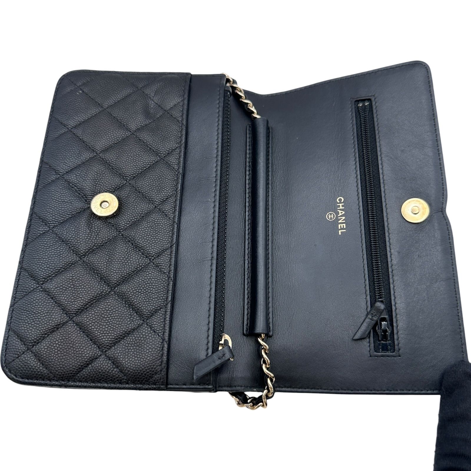 シャネル CHANEL CCフィリグリーチェーンウォレット 29番台 ブラック
