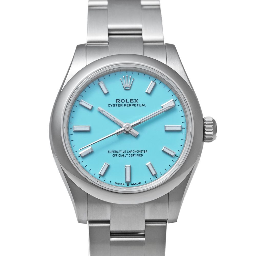 未使用品 ROLEX オイスターパーペチュアル 31 ターコイズ 箱・2026年2月保証書付き Ref.277200 レディース 腕時計