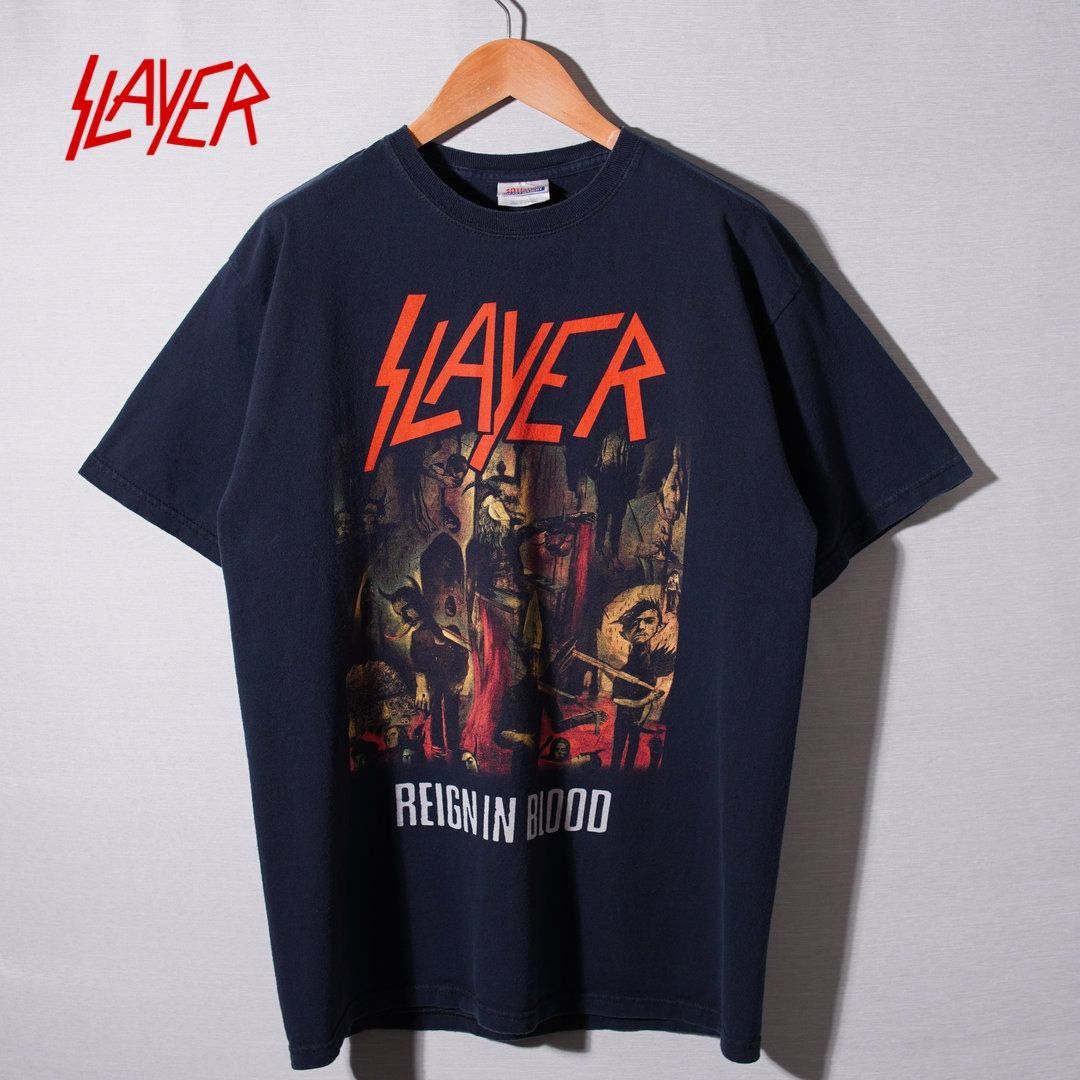 SLAYER スレイヤー Tシャツ M 00s ヘインズ Hanes ブラック ツアーT