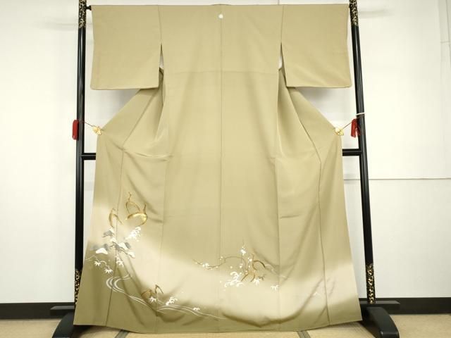 平和屋着物○豪華色留袖 駒刺繍 松竹梅鶴文 暈し染め 金糸 金銀彩 正絹
