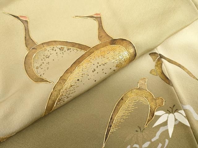平和屋着物○豪華色留袖 駒刺繍 松竹梅鶴文 暈し染め 金糸 金銀彩 正絹
