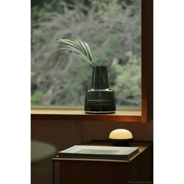 HOLMEGAARD (ホルムガード) | FLORA VASE H12cm SHORT NECK (smoke