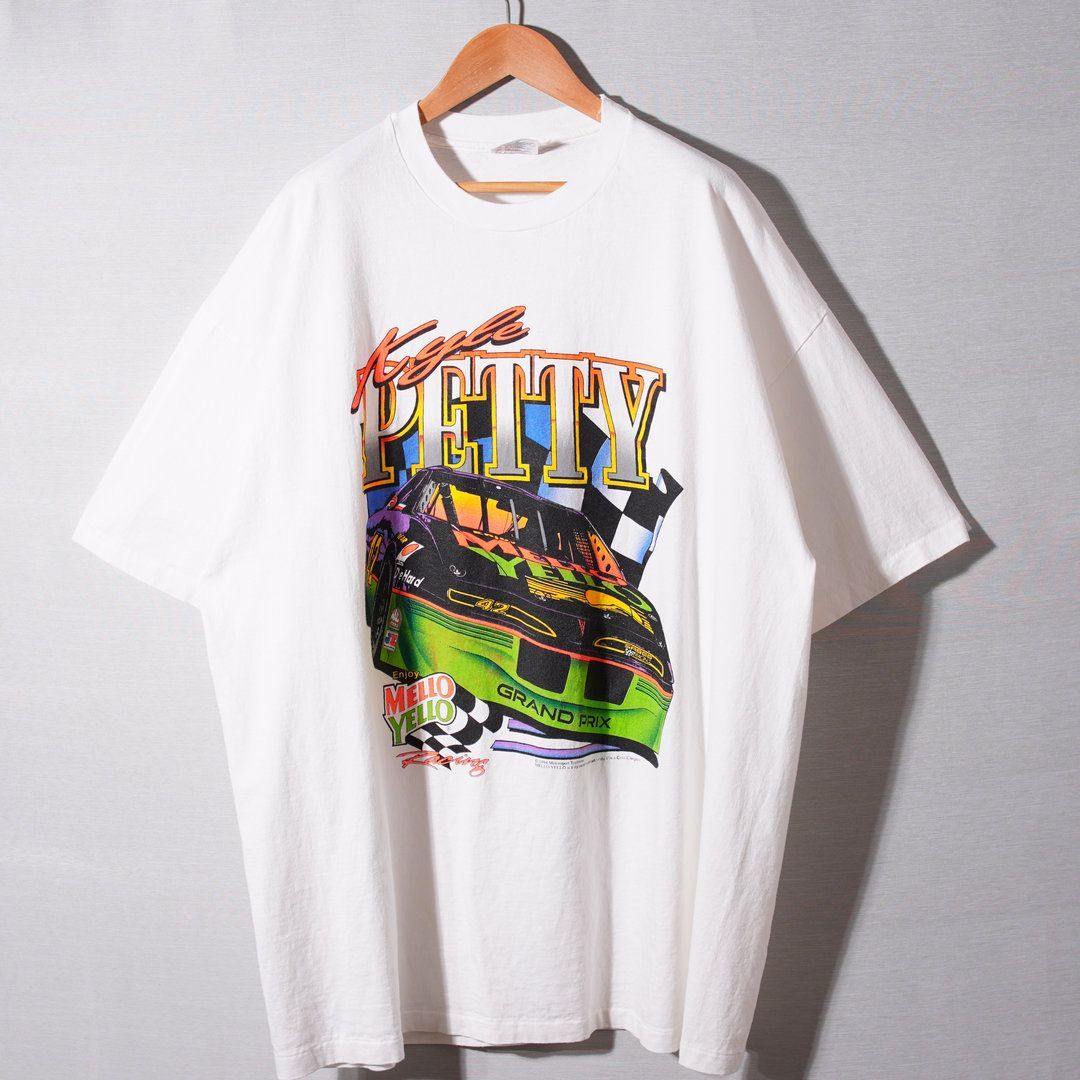 ★90s NASCAR ナスカー レーシング Tシャツ XL USA製 総柄 黒 美品 90s 1994年製 USA製 ナスカー NASCAR Tシャツ XXL ホワイト