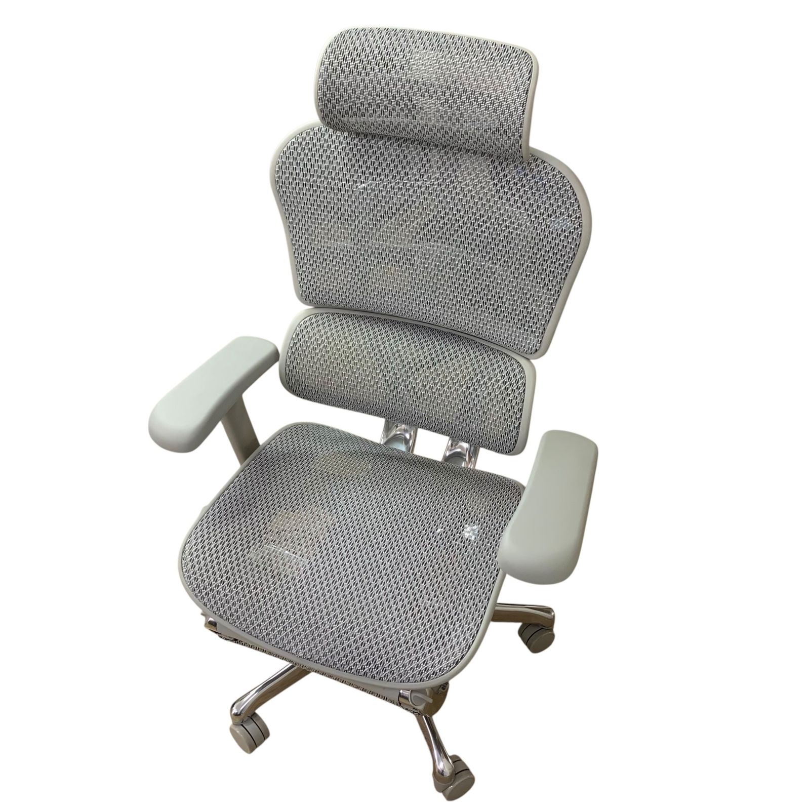 ■極美品 Ergohuman Pro2 エルゴヒューマン プロ2 オフィスチェア メッシュチェア グレー オットマン付 リクライニング 高機能チェア W700×D665×H1150-1315mm2564999,2564999