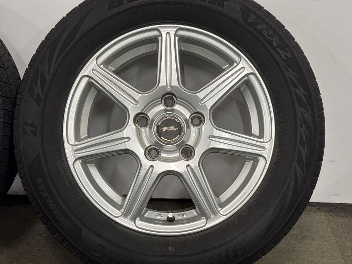 ホイール良好品】トップラン 15in 6J +45 PCD114.3 ブリヂストン