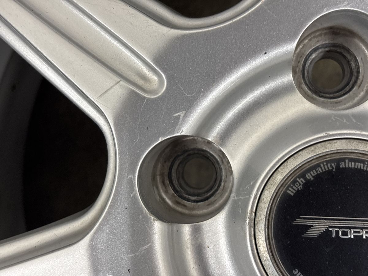 ホイール良好品】トップラン 15in 6J +45 PCD114.3 ブリヂストン