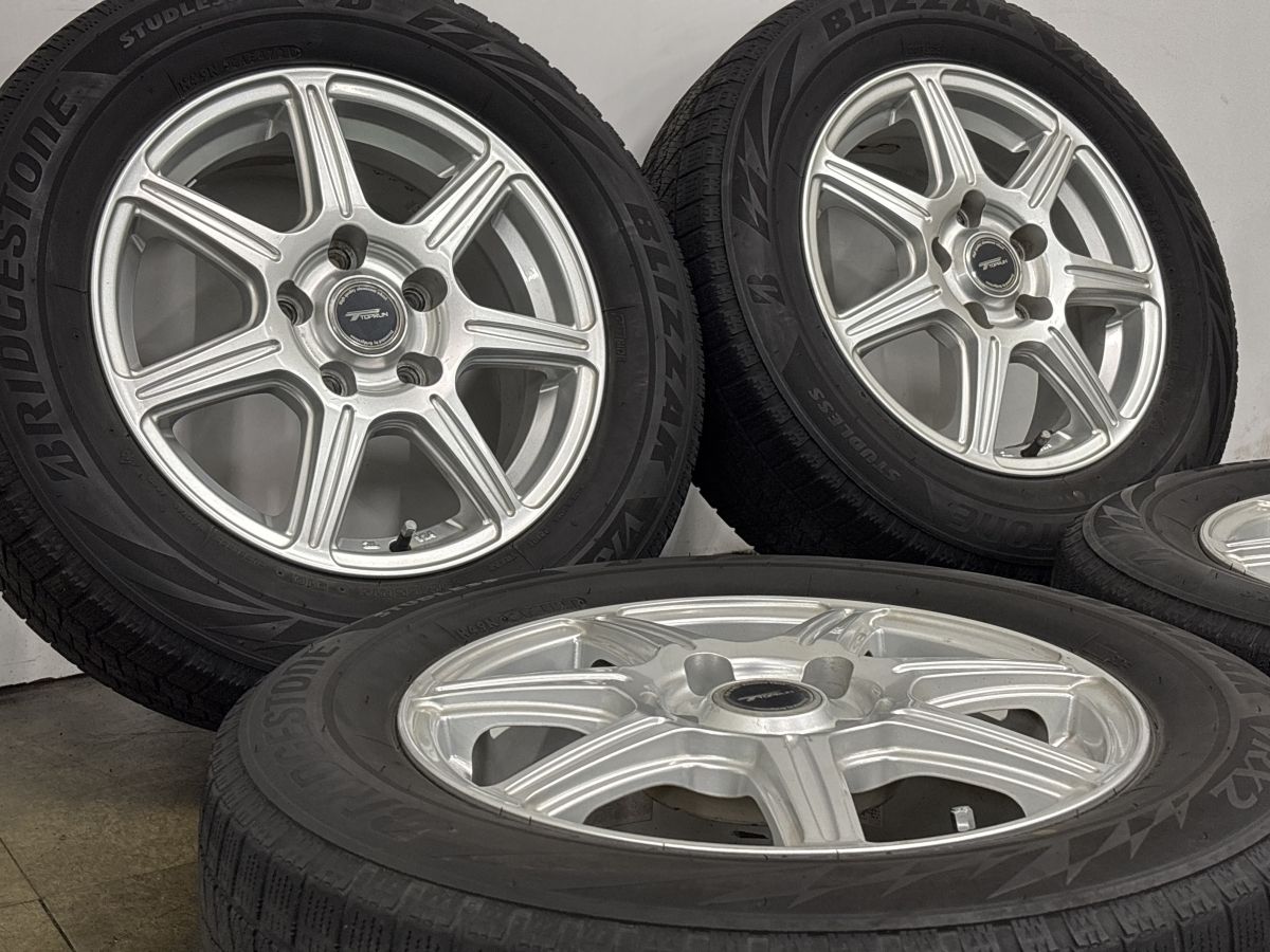 BS BRIDGESTONE TOPRUN RD5 トップラン 15インチ 4本 6J5HPCD114.3+45 セレナ エスクァイア ヴォクシー ノア等　(MHZ913) クレジットカード QRコード決済可能 ホイール良好品】トップラン 15in 6J +45 PCD114.3 ブリヂストン