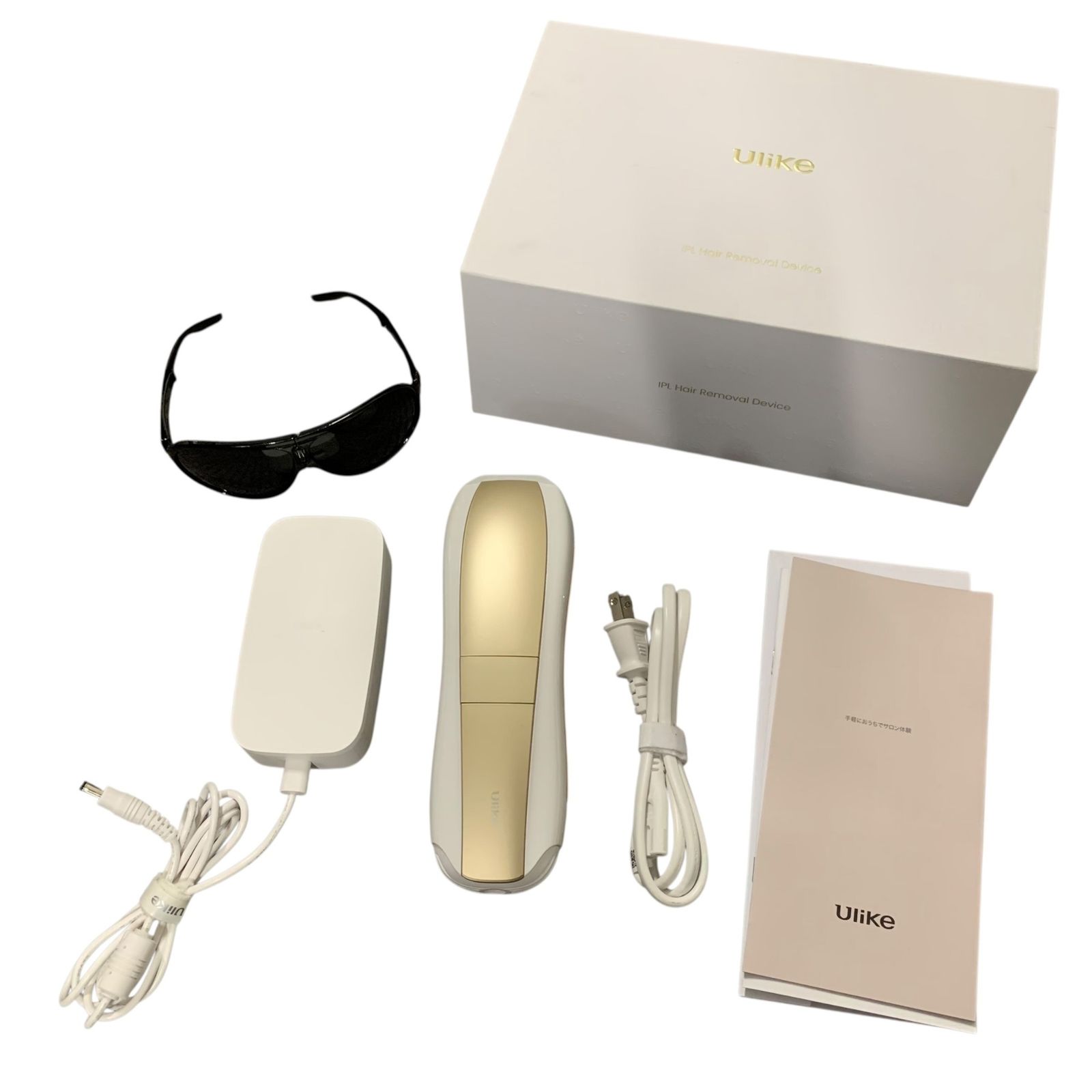 ■Ulike UI20 WG IPL光美容器 光脱毛器 ホワイトゴールド 動作確認済み 付属品あり 家庭用脱毛器2559421,2559421