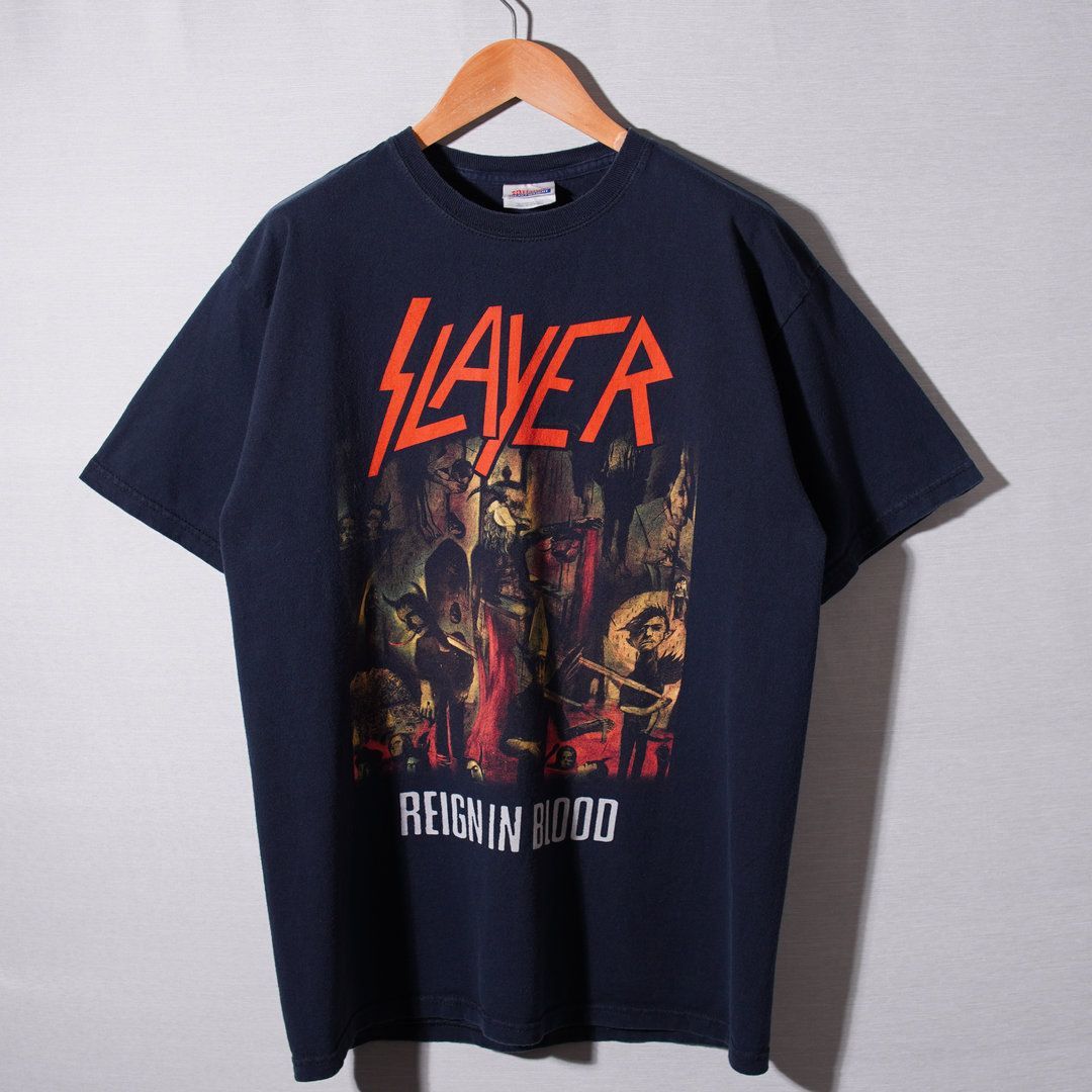 SLAYER スレイヤー Tシャツ M 00s ヘインズ Hanes ブラック ツアーT
