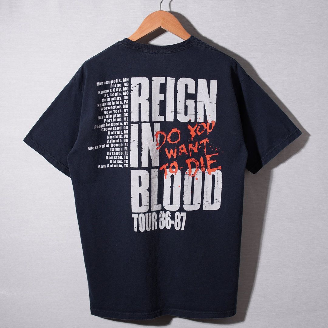 SLAYER スレイヤー Tシャツ M 00s ヘインズ Hanes ブラック ツアーT