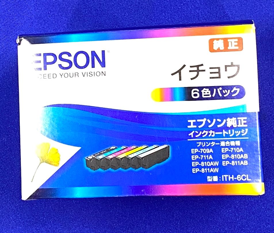 新品・未開封品】EPSON 純正インクカートリッジ イチョウ 6色パック 新品・未開封品】EPSON 純正インクカートリッジ イチョウ 6色パック