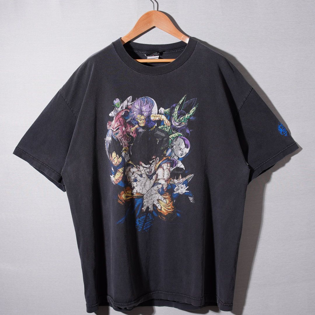 【美品】90's ドラゴンボールZ USA製 Tシャツ ブラック 戦士 美品】90´s ドラゴンボールZ USA製 Tシャツ ブラック 戦士 【公式通販】