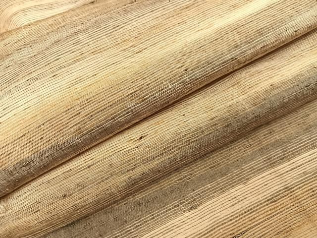 平和屋着物●上質な紬 横段文 正絹 逸品 未使用 AABI4894ph