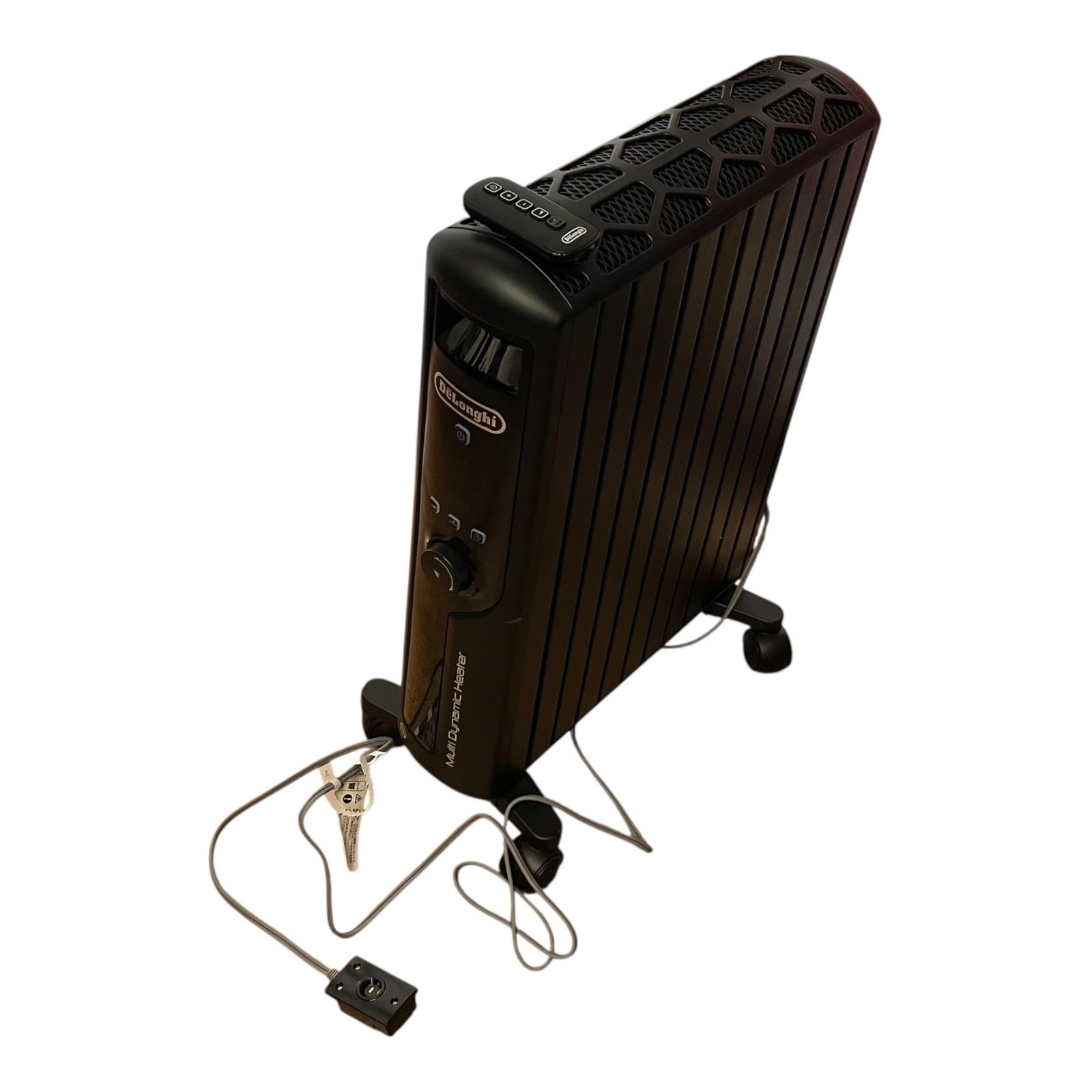 ■DeLonghi MDHU15-PB マルチダイナミックヒーター ブラック リモコン付 デロンギ オイルヒーター 暖房器具 動作確認済み2558615,2558615
