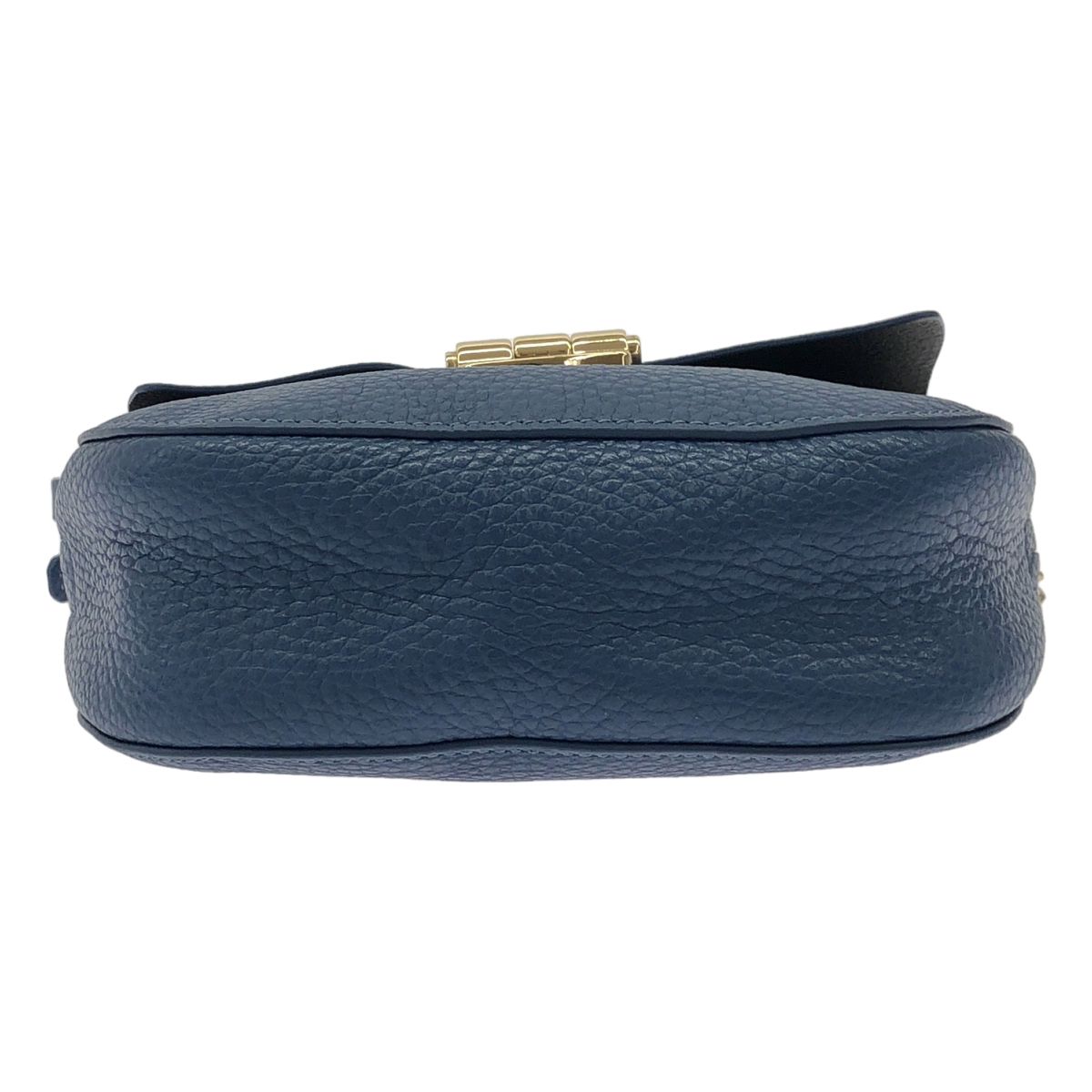 FURLA フルラ CLUB レザーショルダーバッグ ブルー - メルカリ